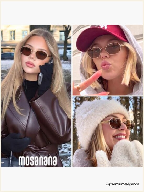 Trendy Retro Hexagon Metal Frame Sunglasses UV400 main image 5